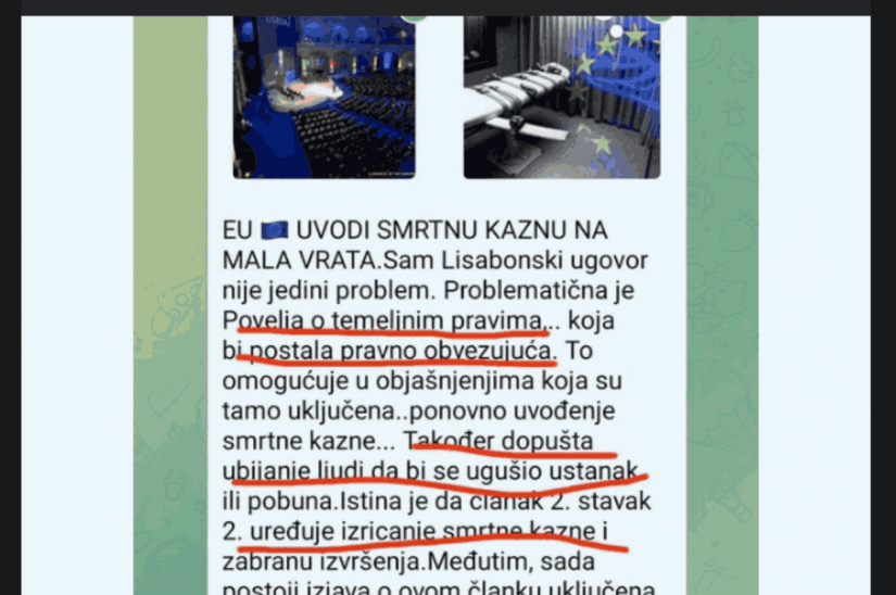 EU uvodi smrtnu kaznu na mala vrata