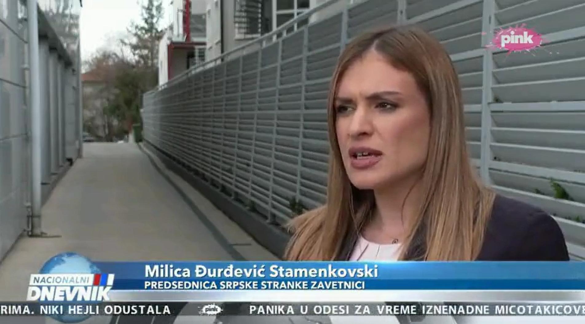 Milica Đurđević Stamenkovski u Nacionalnom dnevniku TV Pink