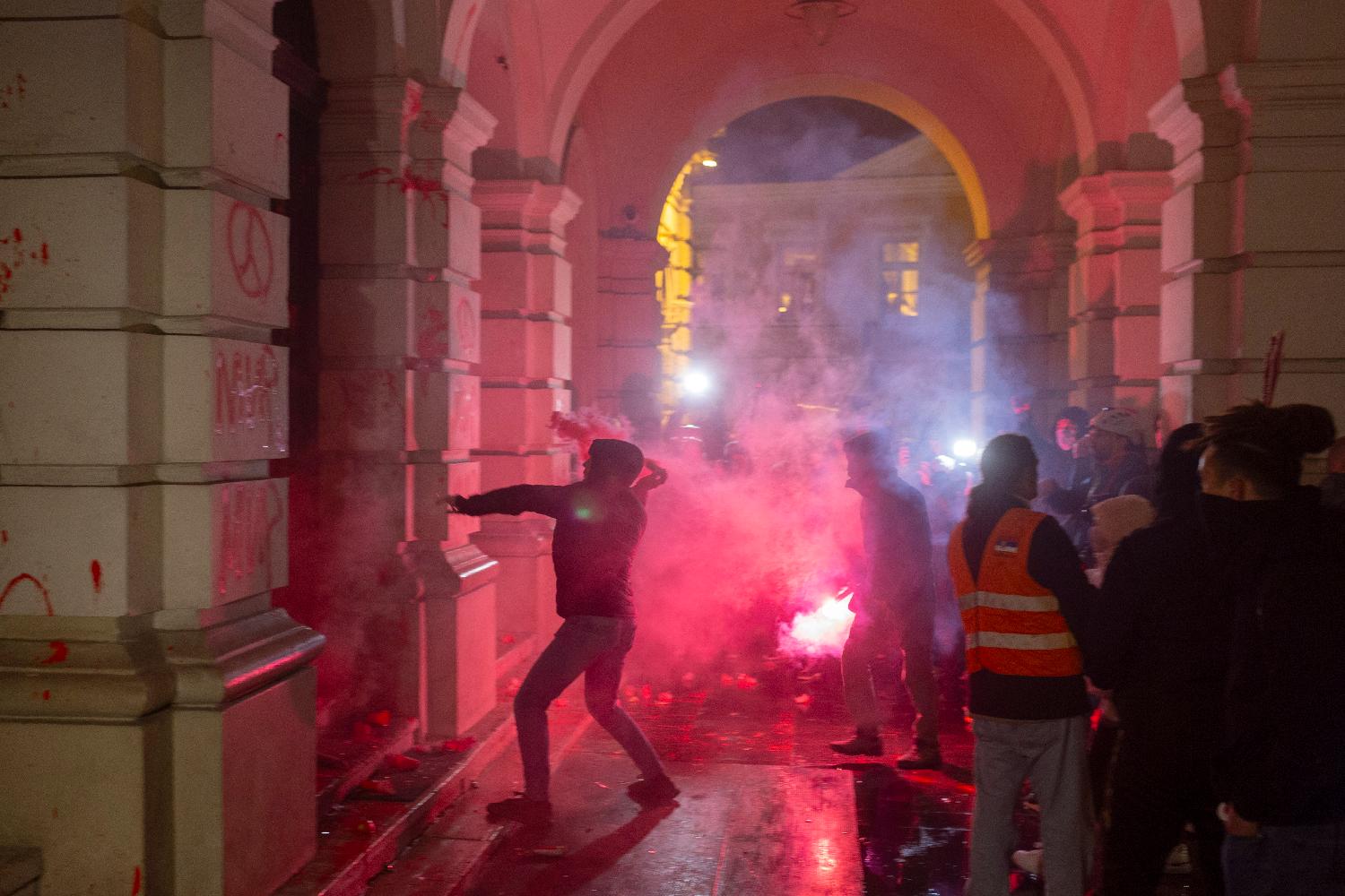 Incidenti u Novom Sadu, 5. novembar 2024. godine Foto: FoNet