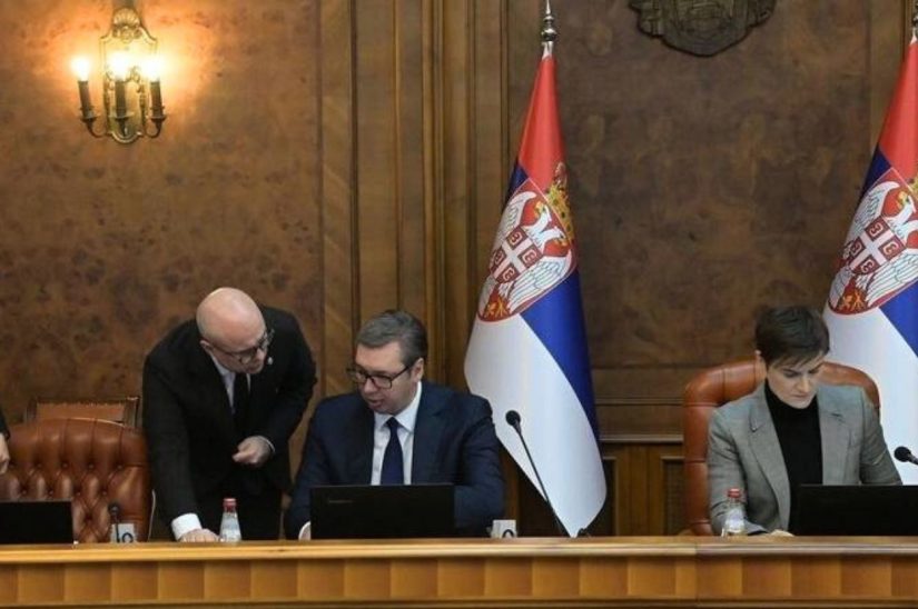 Miloš Vučević, Aleksandar Vučić i Ana Brnabić